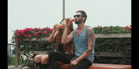 TheKimberlyCole girl drink relax sunglasses GIF