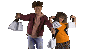 happy shop till you drop Sticker by Hudson's Bay