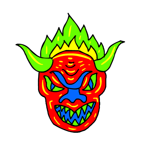 Angry Neon Sticker