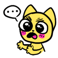 angry cat Sticker