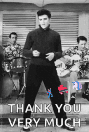 wokeNYCsk8r giphyupload mcfee elvis thank you very much elvis thank you GIF