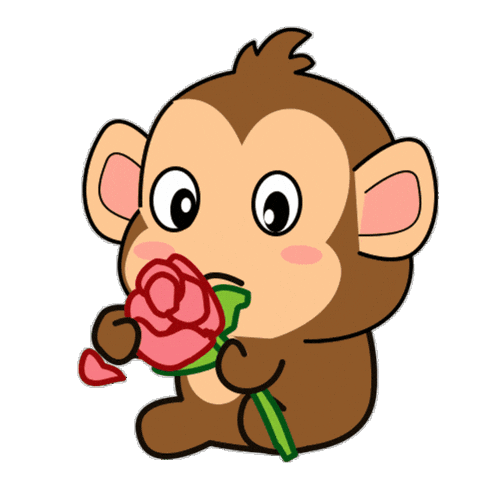 Deromoji giphyupload monkey deromoji moncu Sticker