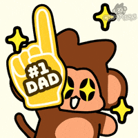 Fathers Day Monkey GIF