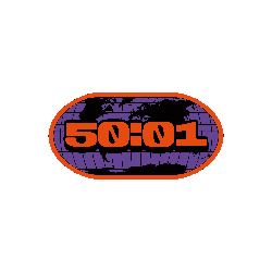 3D Orange Sticker by 50to01