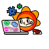 Panic Working Sticker by Nightless