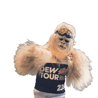 Big Foot Monster Sticker by Dew Tour