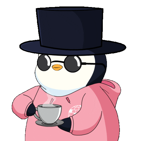 Good Morning Coffee Sticker by Pudgy Penguins