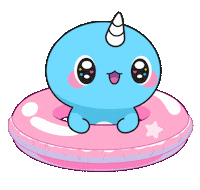 Good Vibes Swimming Sticker by Naru Naru