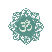 Mandala Om Sticker by Mujer In Time