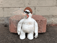 odewilliesfunkybunch fire pop boom character GIF