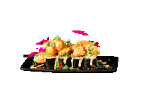 happibyhenssler glitch sushi maki topping Sticker