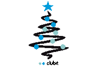 clubit holidays musica tree navidad Sticker