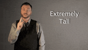 extremely tall GIF by Sign with Robert
