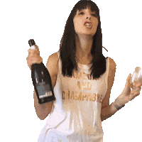 jennrobbins gameday jenn pop the champagne pop the bubbles Sticker