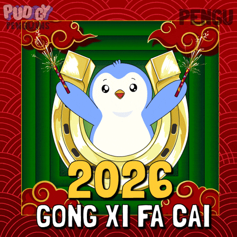 Chinese New Year Penguin GIF by Pudgy Penguins