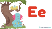 khanacademykids alphabet education letters elephant GIF
