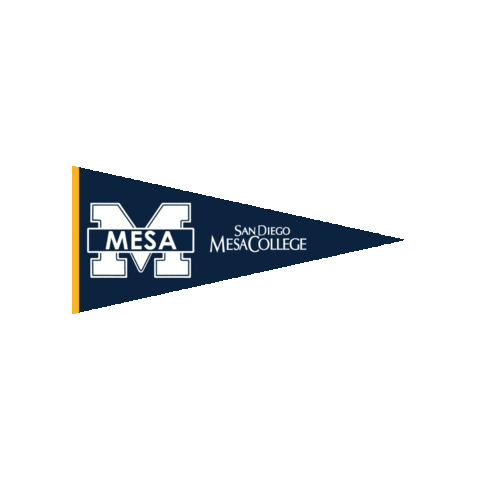 Mesa Pennant Sticker by sdmesacollege