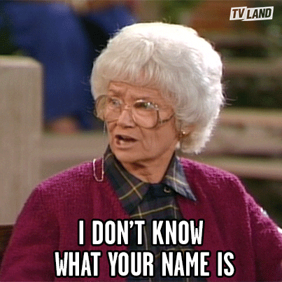 Dont Know You Golden Girls GIF by TV Land