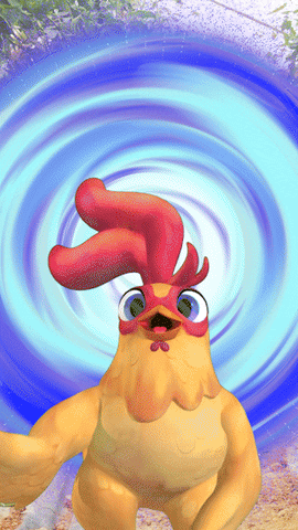 Glitch Chicken GIF by Wind Sun Sky Entertainment