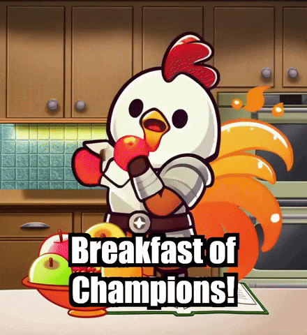Breakfast Of Champions Recipe GIF by Zorooster