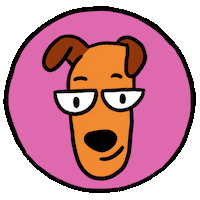 Dog Smile Sticker by Esmile Studio