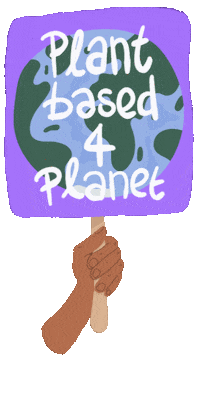 Plant Based Vegan Sticker by _AnimalSaveMovement_