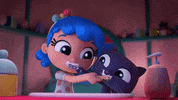 true_and_the_rainbow_kingdom toothpaste brushing teeth brush your teeth clean teeth GIF