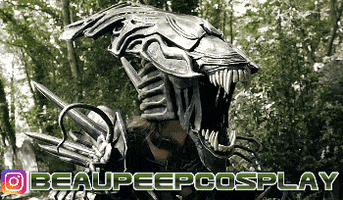 cosplaying alien queen GIF