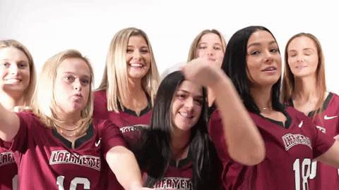 Womens Lacrosse Roll Pards GIF by Lafayette Leopards