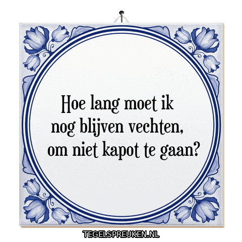 Humor Hoop Sticker by Tegelspreuken.nl