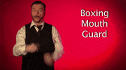sign language boxing mouth guard GIF by Sign with Robert