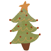 ByCandaceAnn christmas holiday tree festive Sticker