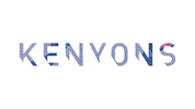 Kenyons logo design running marketing Sticker