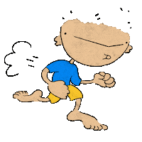 brettoons shut up blah talk too much blahblah Sticker