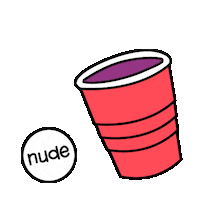 Party Beer Sticker by Nude Beverages