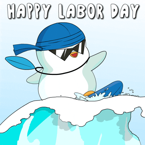 Labor Day Beach GIF by Pudgy Penguins