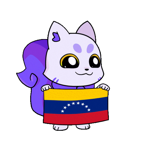 Flag Venezuela Sticker by Lucky Kat Studios
