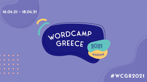 WordCampGreece giphybackdropmaker wordpress wordcamp wcgr2021 GIF