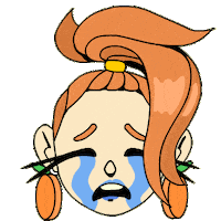 RolyPolyNFT sad crying cry tears Sticker