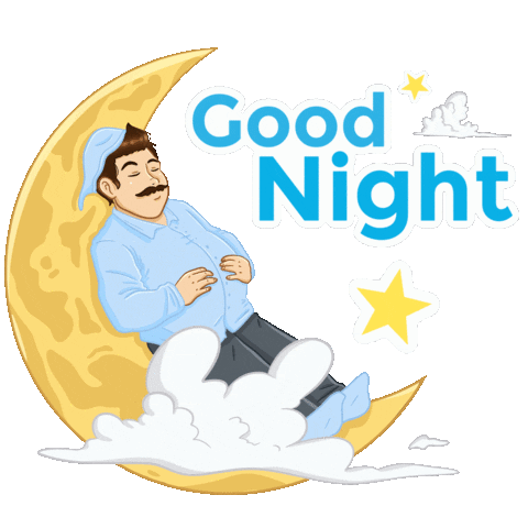 Sleepy Good Night Sticker by Multipolar Technology