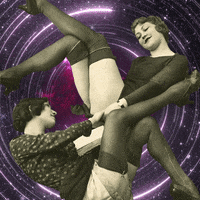 lalavralarva love space women circle GIF