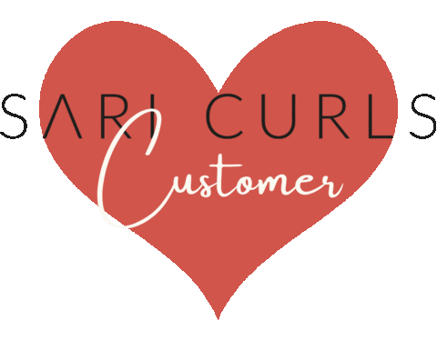 saricurls giphyupload curly hair customer love locken Sticker