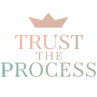 Trust The Process Königin Sticker by Birgit Untermair