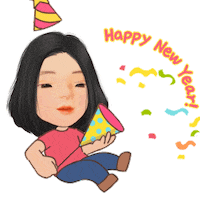 あけましておめでとう Happy New Year Sticker