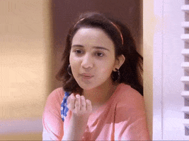 Flying Kiss Stare GIF