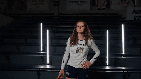 Georgia Tech Volleyball GIF by Georgia Tech Yellow Jackets