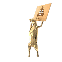 3D Gold Sticker by Premium-Goats