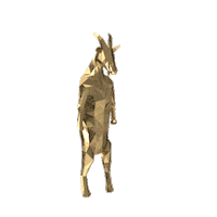 3D Gold Sticker by Premium-Goats