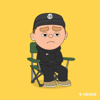 Bored Fed Up GIF by OneFootball Heads