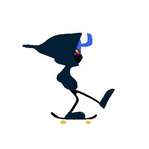 Skateboard Skater Sticker